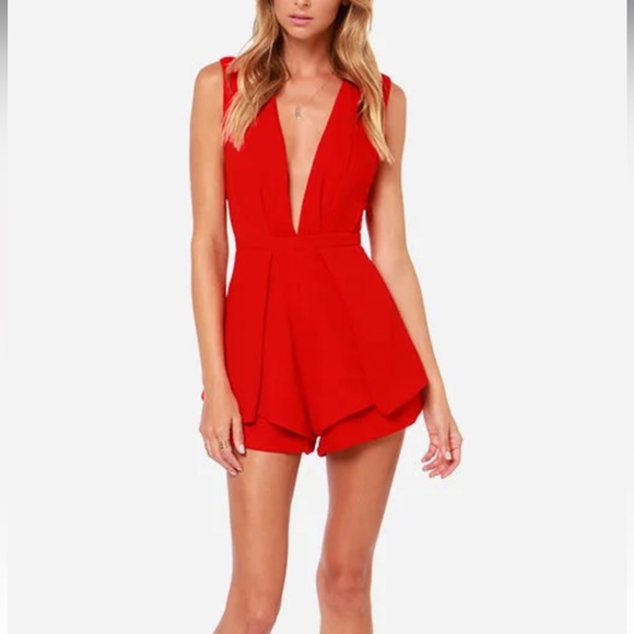 Exclusive It's a Kind of Magic Red Romper size S - Picture 1 of 7